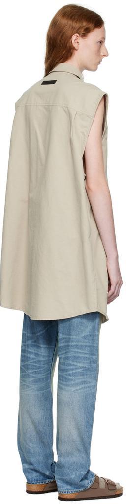 商品Essentials|Gray Sleeveless Shirt,价格¥312,第5张图片详细描述