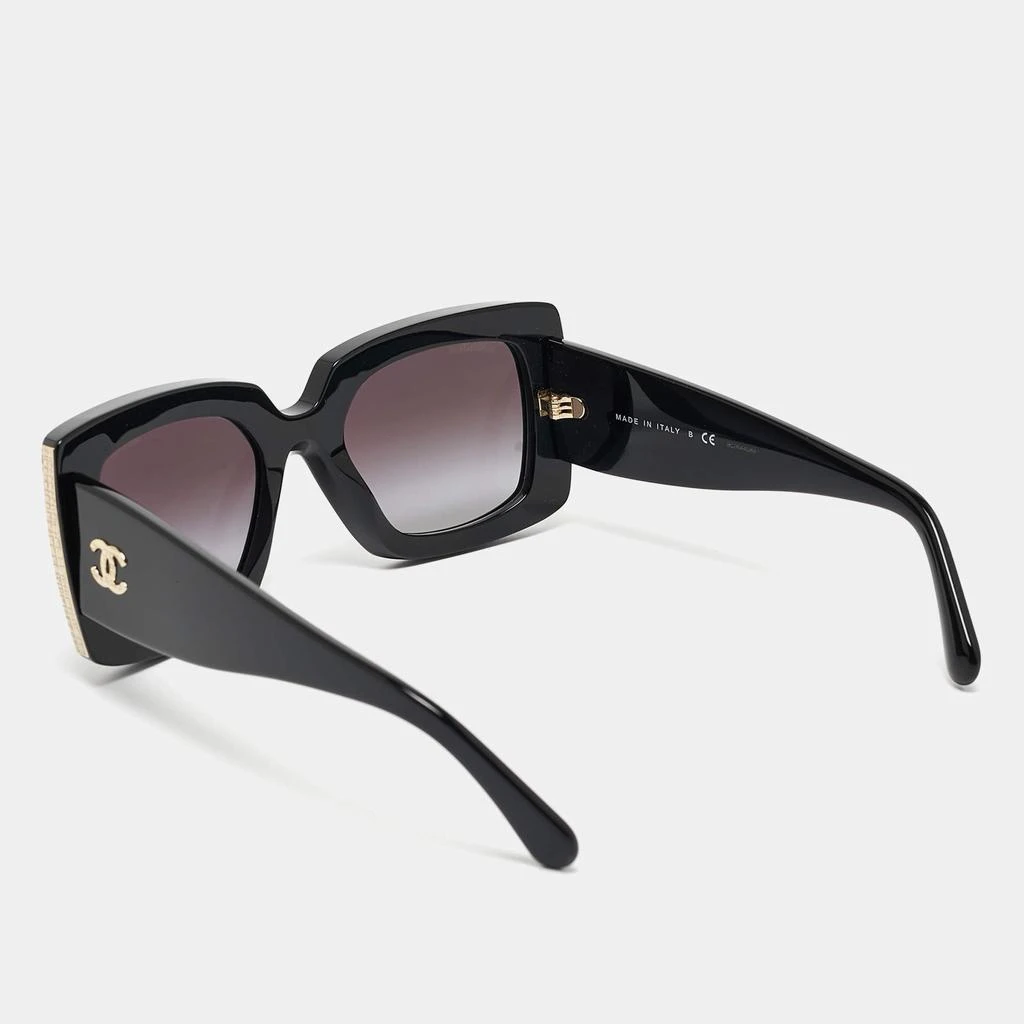 商品[二手商品] Chanel|Chanel Black/Gold Gradient 5435 CC Metal Rectangular Sunglasses,价格¥4267,第3张图片详细描述