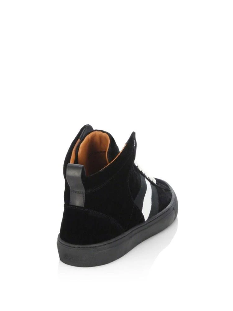 商品Bally|Hedern Velvet High-Top Sneakers,价格¥1771,第2张图片详细描述