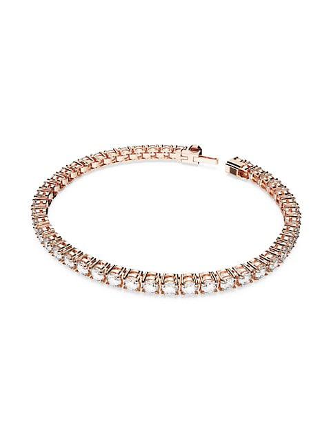 Matrix Rose-Goldtone & Crystal Tennis Bracelet商品第2张图片规格展示