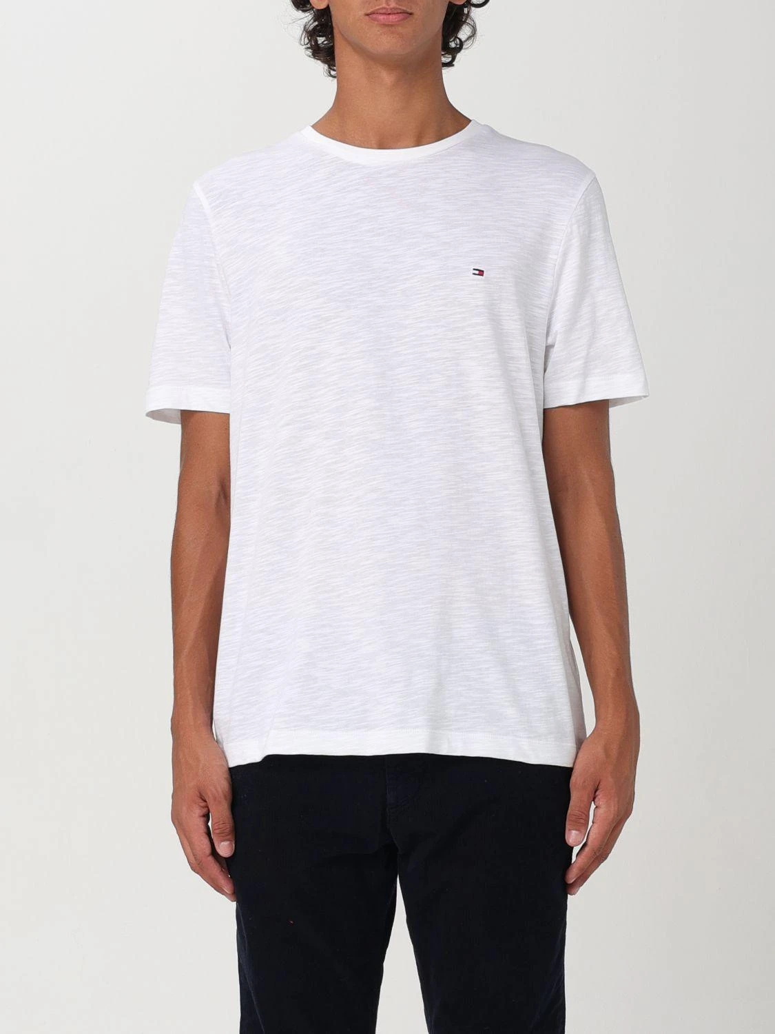 商品Tommy Hilfiger|Tommy Hilfiger 男士T恤 MW0MW34375YBR 白色,价格¥642,第1张图片