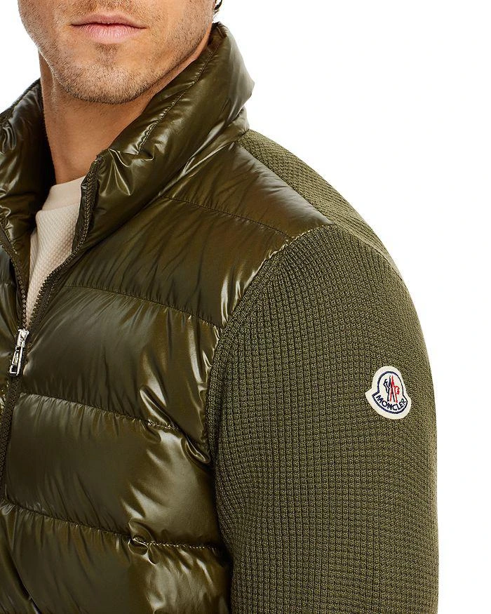 商品Moncler|Mixed Media Zip Cardigan,价格¥8966,第4张图片详细描述