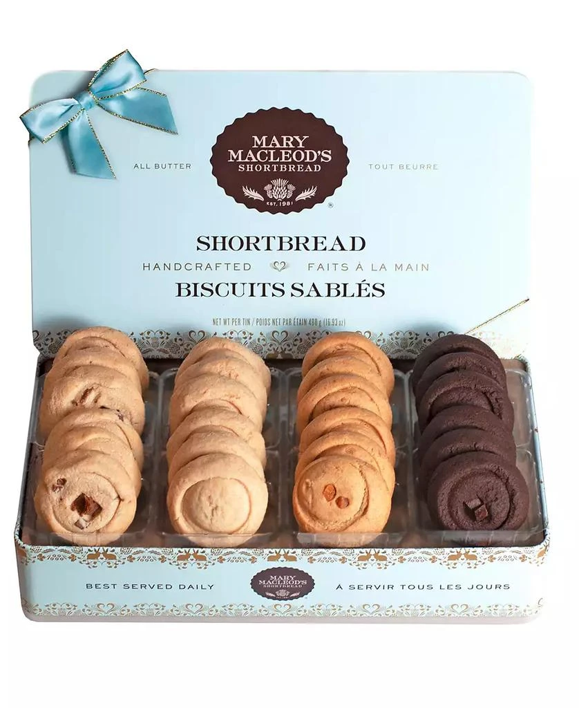 Mary Macleod's Variety Signature Cookie Tin Shortbread Cookies Gift, 24 Cookies - 1 Layer 商品