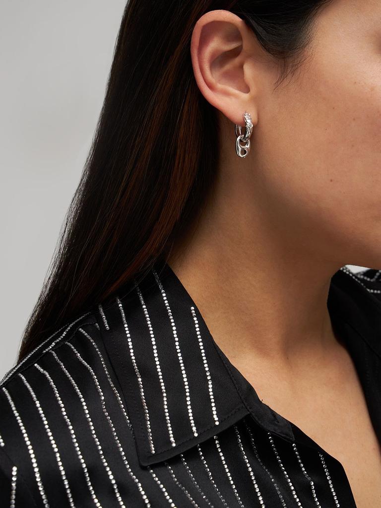 Sienna 11 Bi-texture Mono Huggie Earring商品第1张图片规格展示
