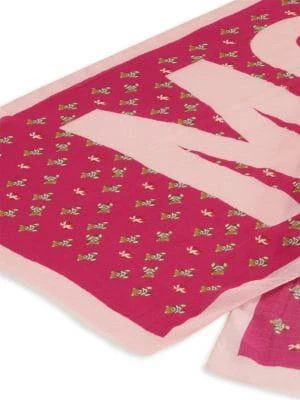 商品Moschino|Teddy Bear And Hearts Jacquard Logo Scarf,价格¥521,第3张图片详细描述