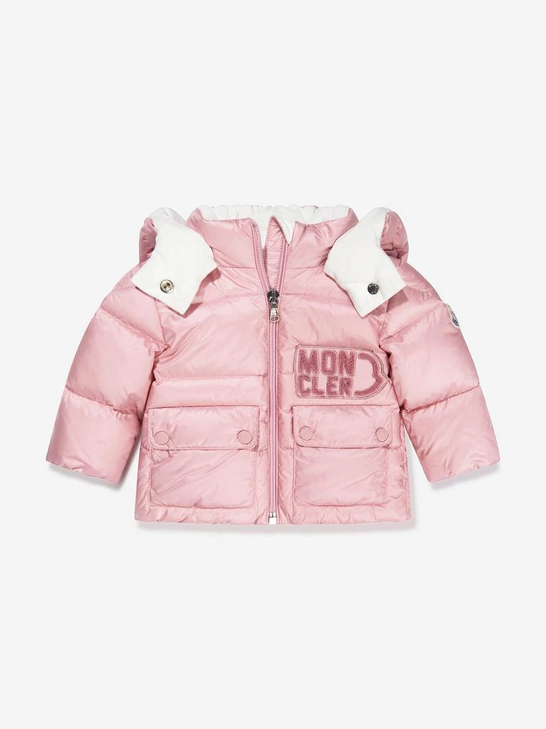 商品Moncler|Moncler Enfant Baby Girls Down Padded Abbaye Jacket in Pink,价格¥4407,第2张图片详细描述