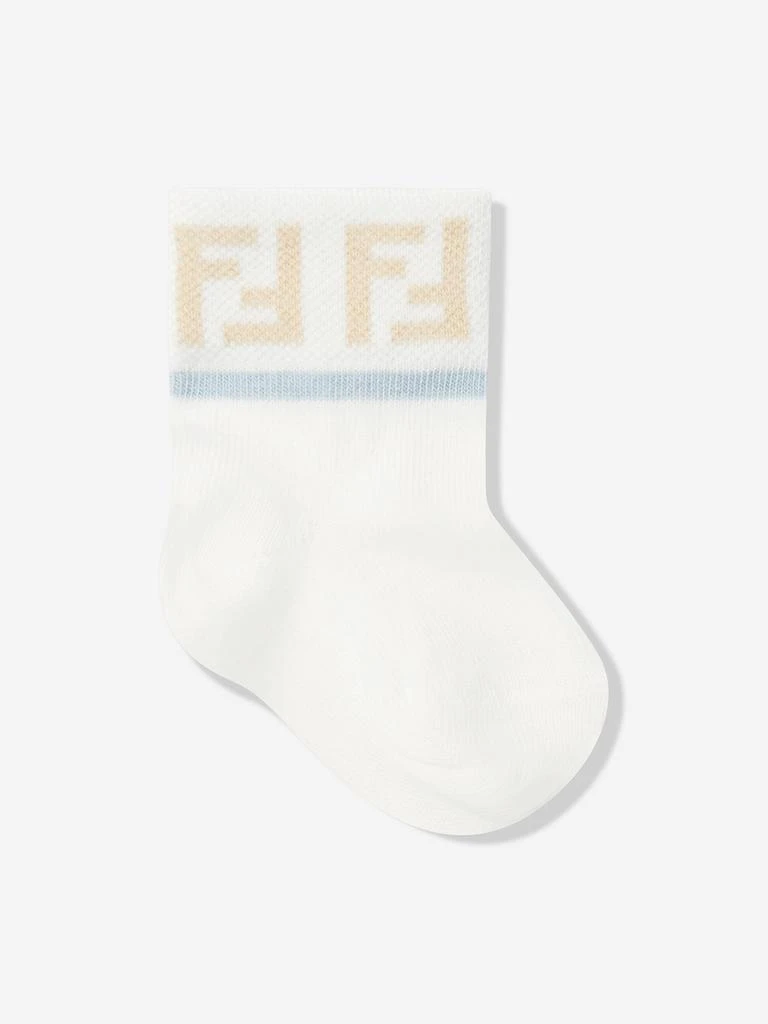 Fendi Baby Boys Logo Socks Set (5 Pairs) in Multicolour 商品