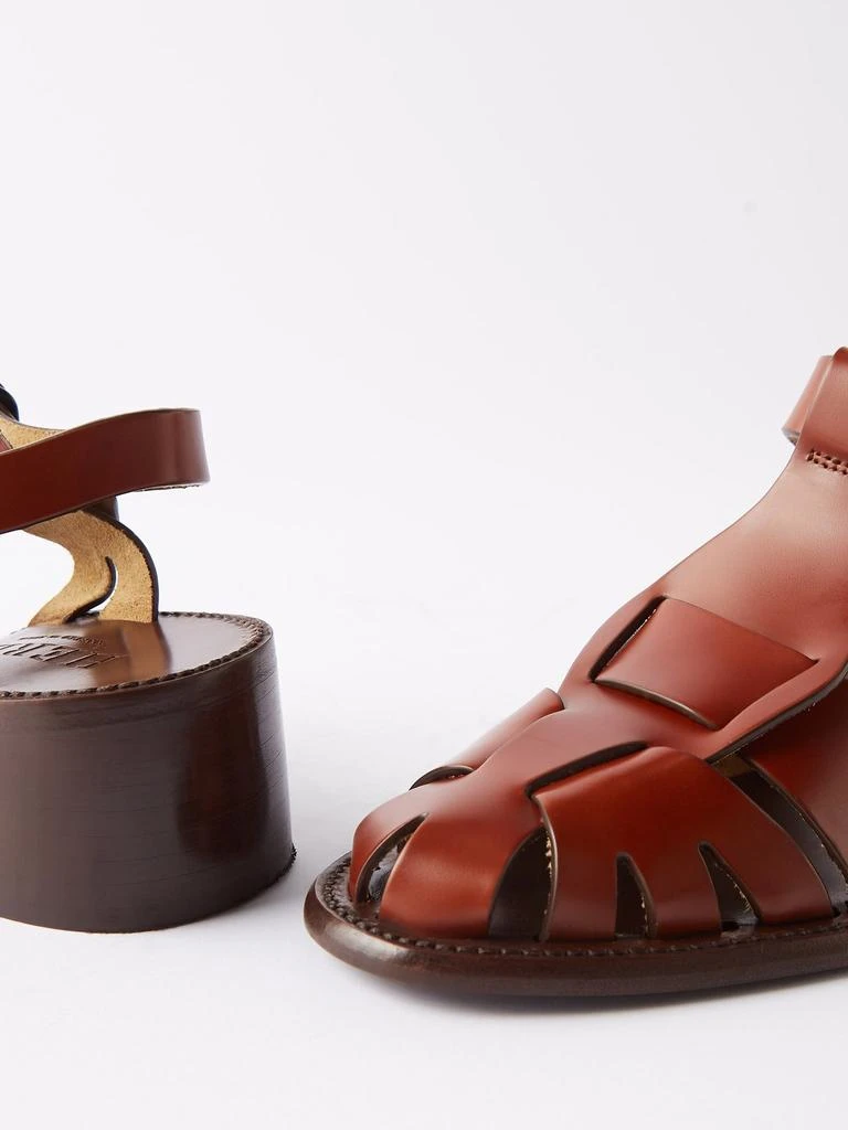 Pesca 20 cutout leather heeled sandals 商品