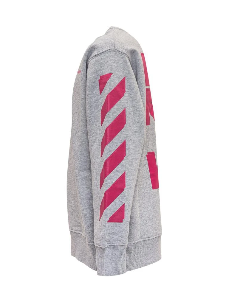 商品Off-White|Off-White Kids Logo Diag-Stripe Printed Sweatshirt,价格¥818-¥1203,第3张图片详细描述