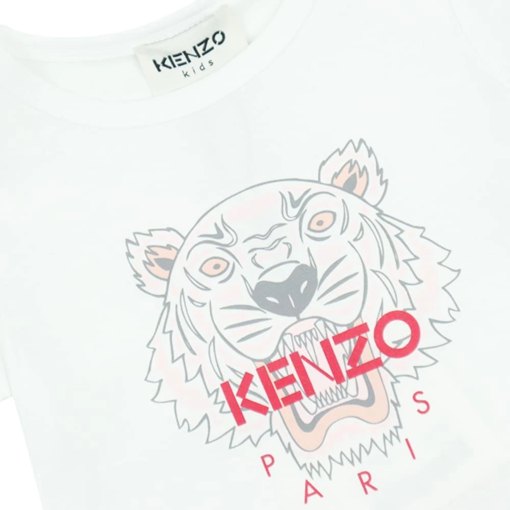 商品Kenzo|Baby Tiger Print White T Shirt,价格¥175,第2张图片详细描述