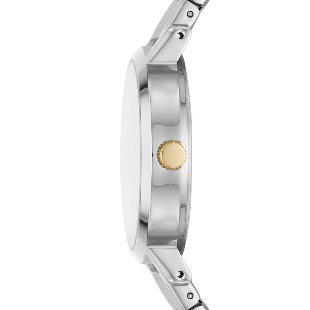 商品DKNY|Women's The Modernist Three-Hand Two-tone Stainless Steel Bracelet Watch 32mm,价格¥999,第4张图片详细描述