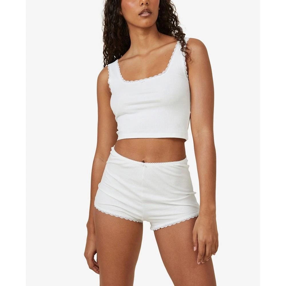 商品Cotton On|Women's Rib Lace Shorts,价格¥187,第4张图片详细描述