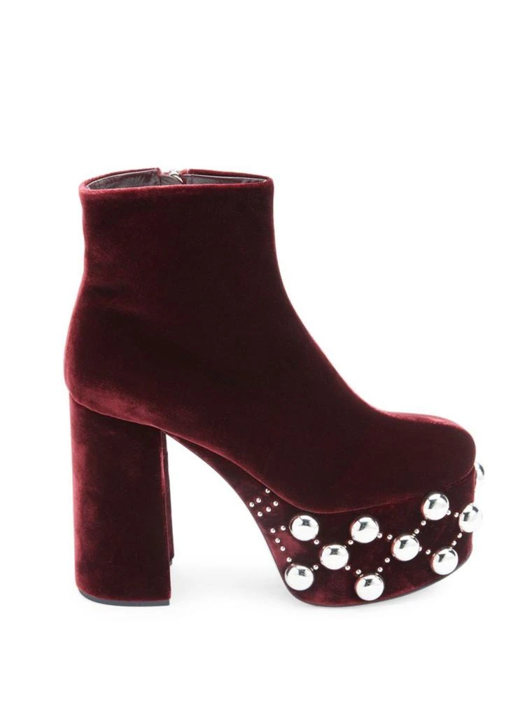 商品Miu Miu|Studded Platform Booties,价格¥2968,第3张图片详细描述