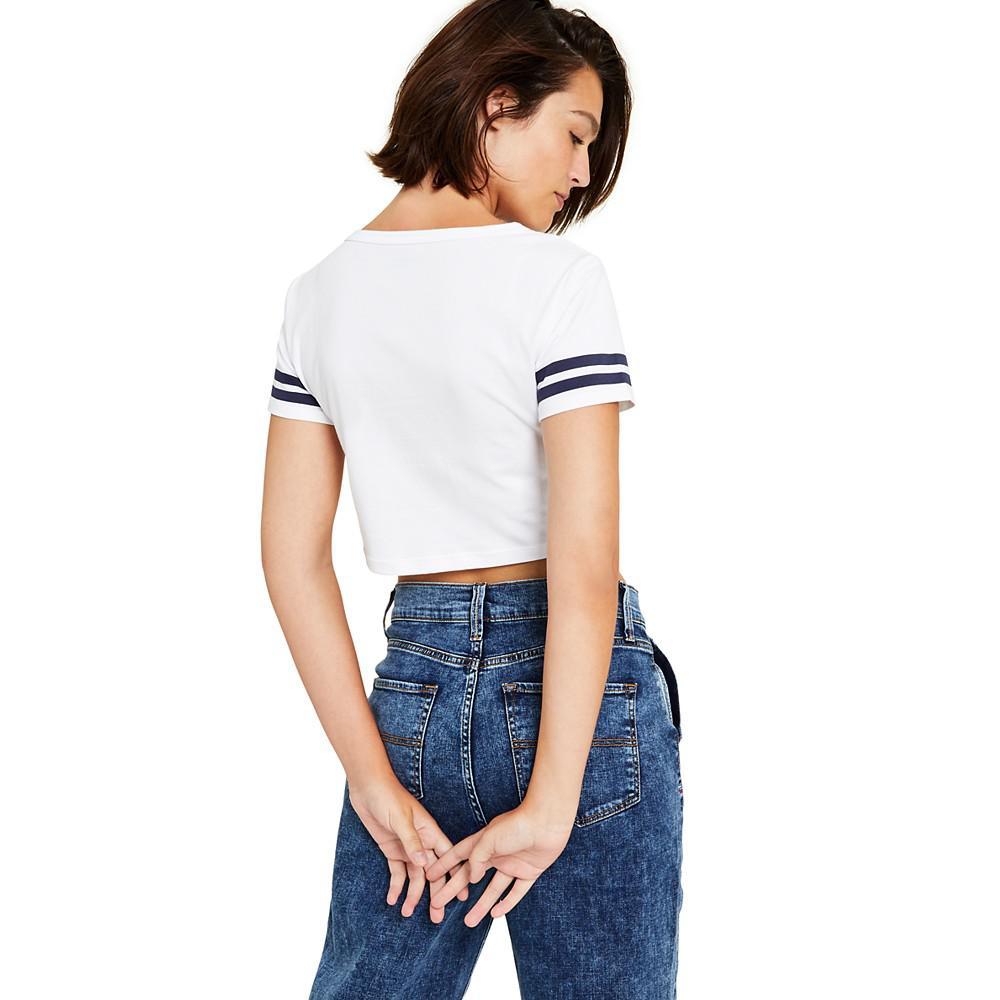 商品Tommy Jeans|Women's Cropped Logo T-Shirt,价格¥145,第4张图片详细描述