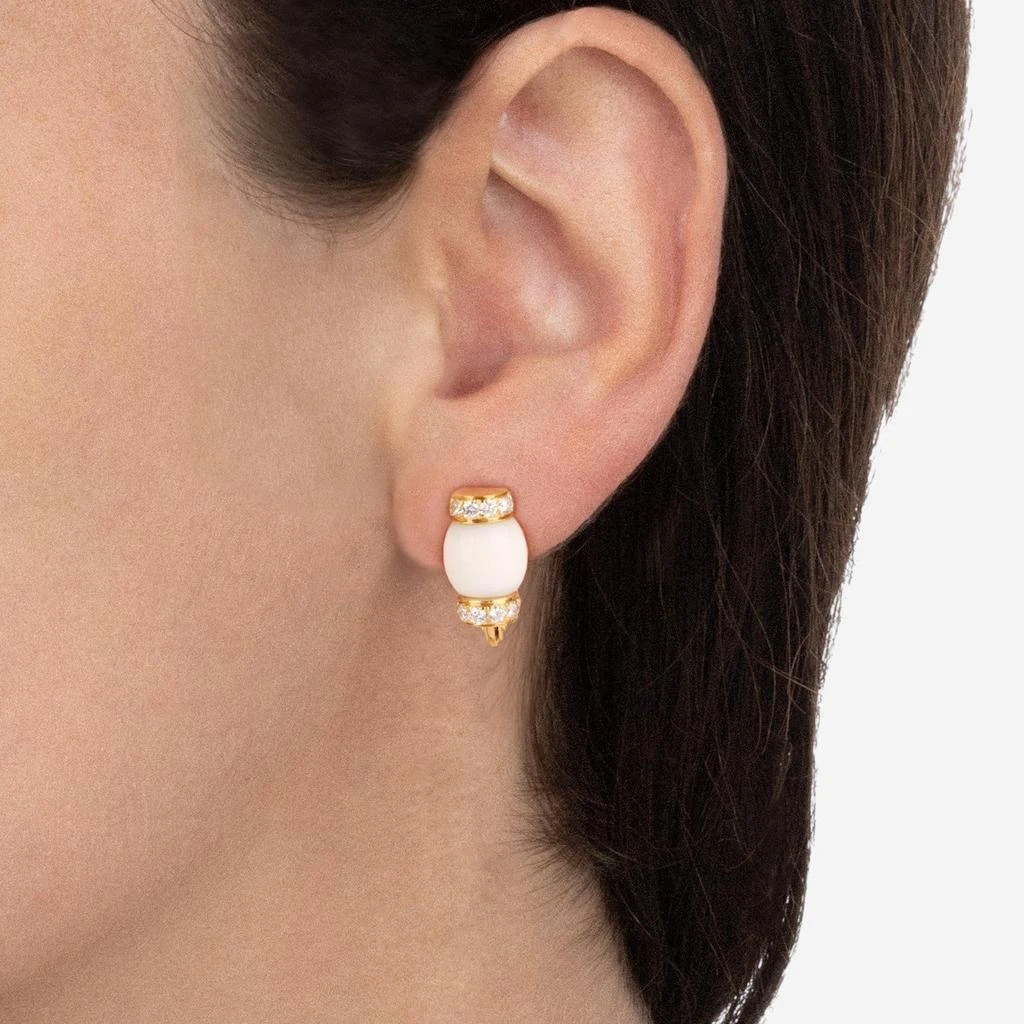 商品Tavanti|Tavanti Le Carrousel 18K Yellow Gold Diamond & Howlite Earrings JF-75-1195-HO-Y-35,价格¥32390,第2张图片详细描述