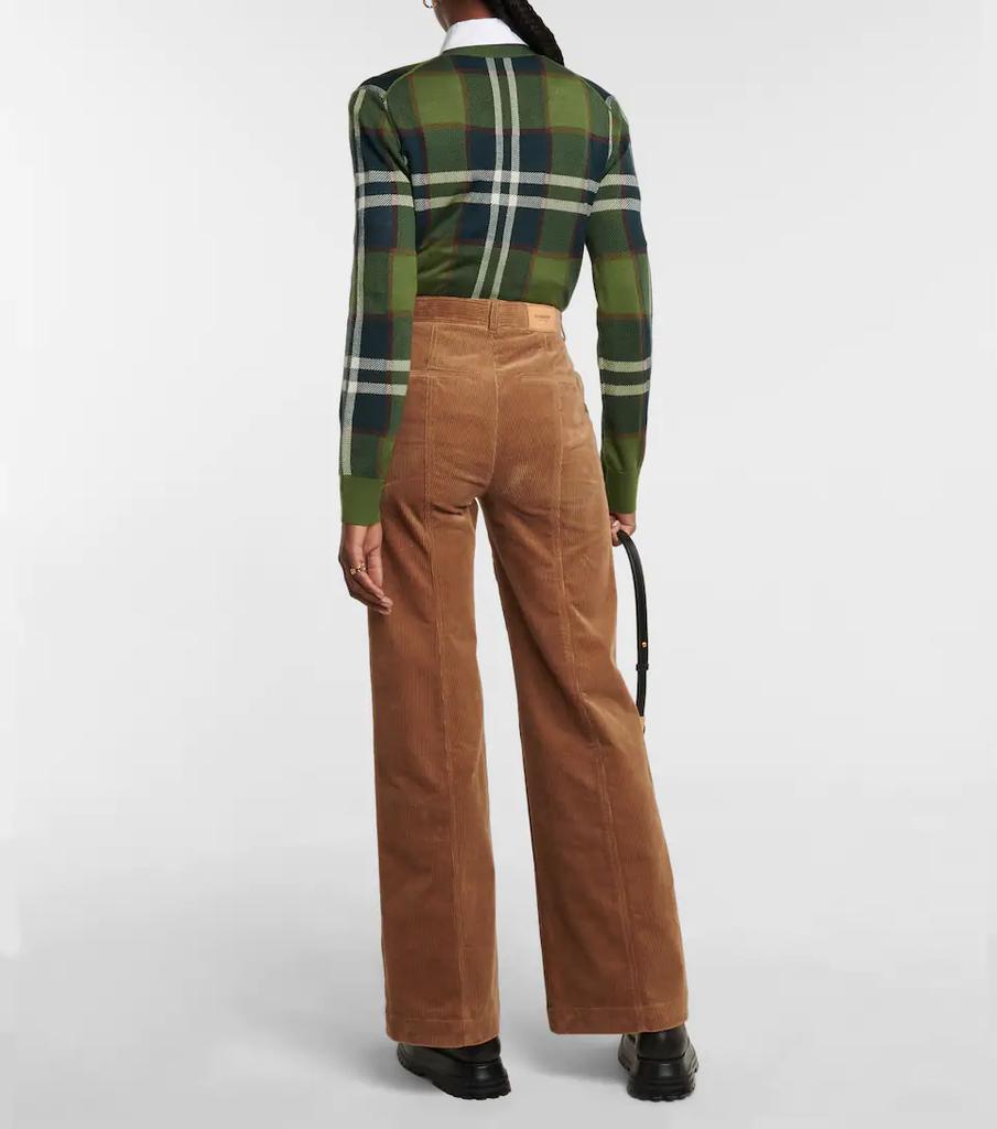 High-rise corduroy pants商品第3张图片规格展示