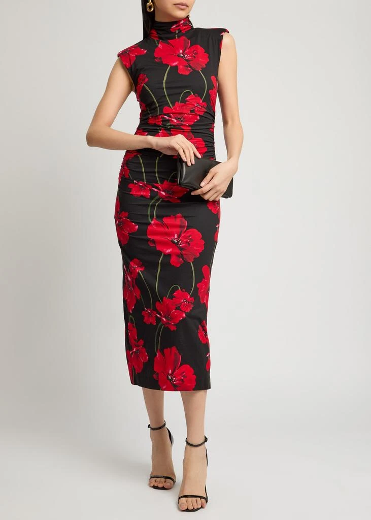 商品REBECCA VALLANCE|Floral-print jersey midi dress,价格¥3378,第4张图片详细描述