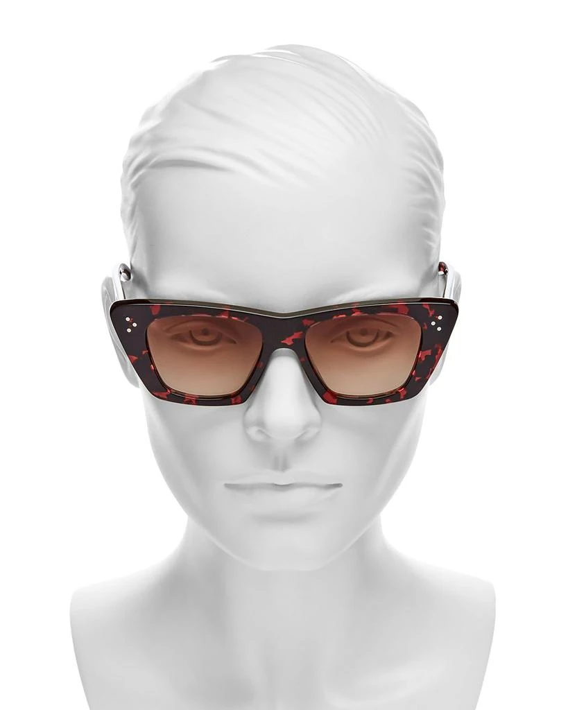 Bold 3 Dots Cat Eye Sunglasses, 51mm 商品