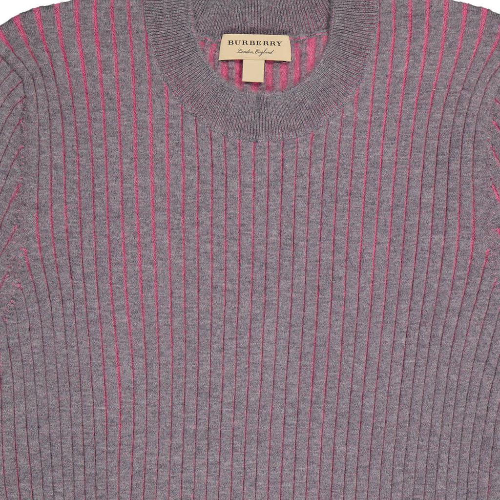 Burberry Ladies Rib Knit Cashmere Silk Sweater, Size Large商品第3张图片规格展示