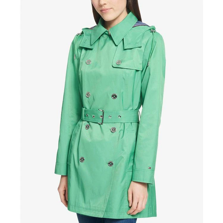 商品Tommy Hilfiger|Water-Resistant Hooded Belted Trench Coat,价格¥852,第5张图片详细描述