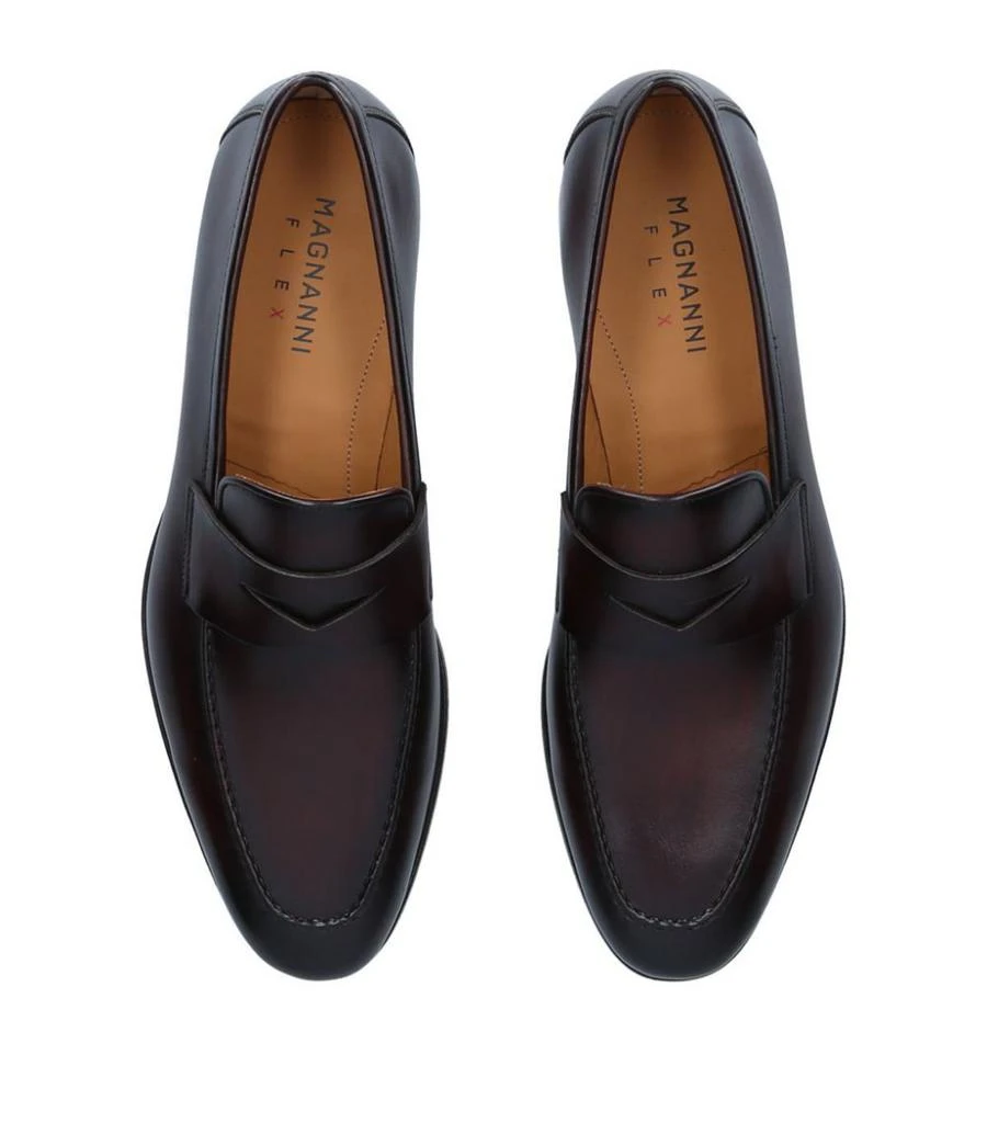 商品Magnanni|Leather Delos Dress Loafers,价格¥3278,第4张图片详细描述