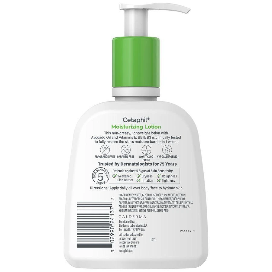 商品Cetaphil|Moisturizing Lotion Unscented,价格¥75,第3张图片详细描述