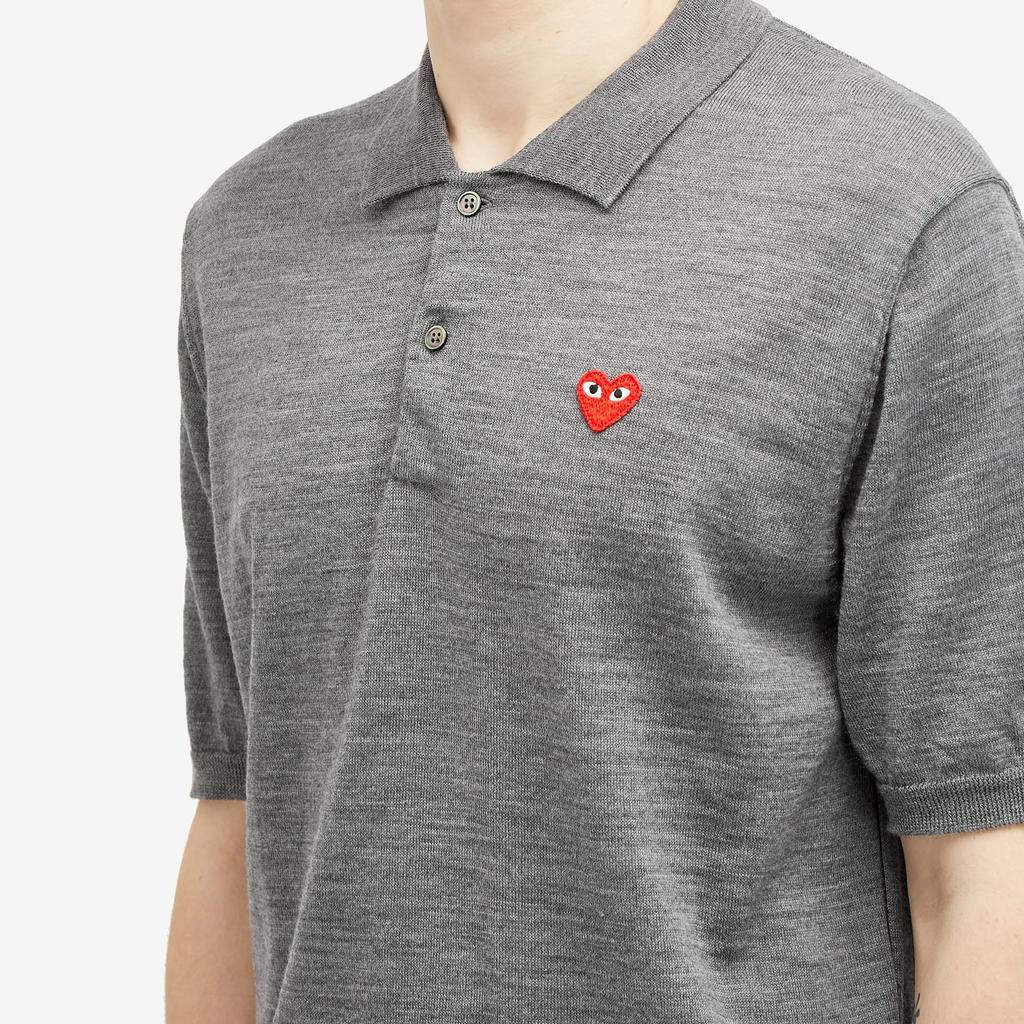 Shop Comme des Garçons Play Knit Polo on Sale at BeyondStyle