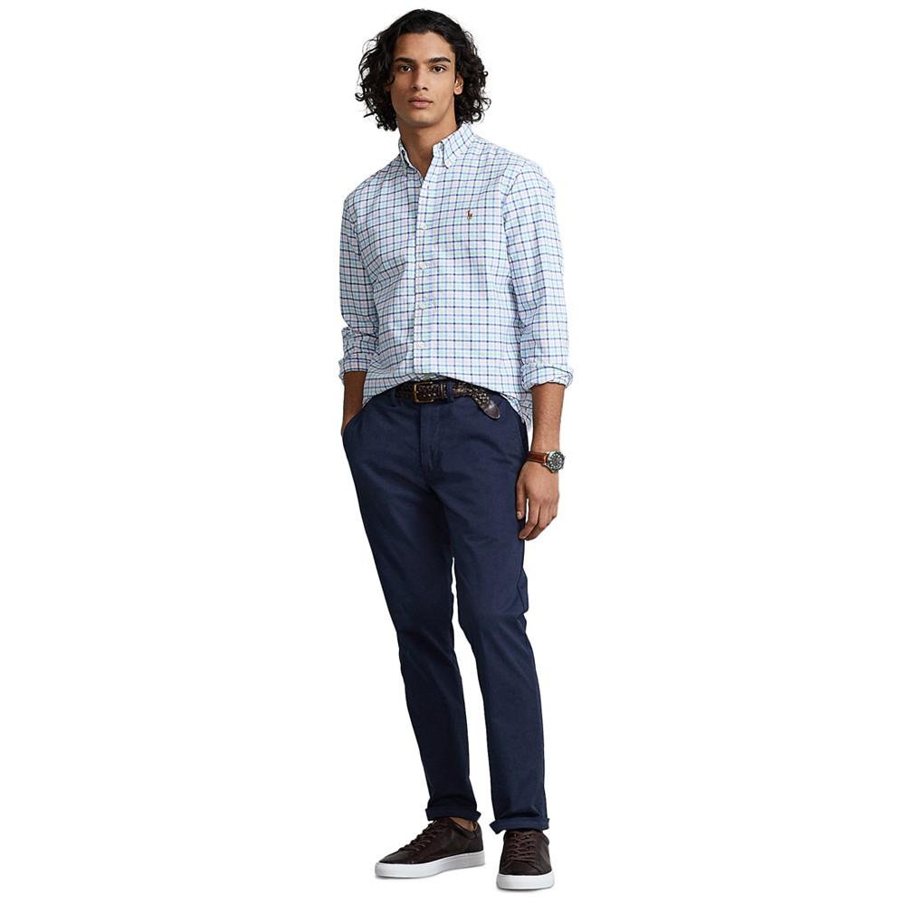 Men's Classic-Fit Gingham Oxford Shirt商品第3张图片规格展示
