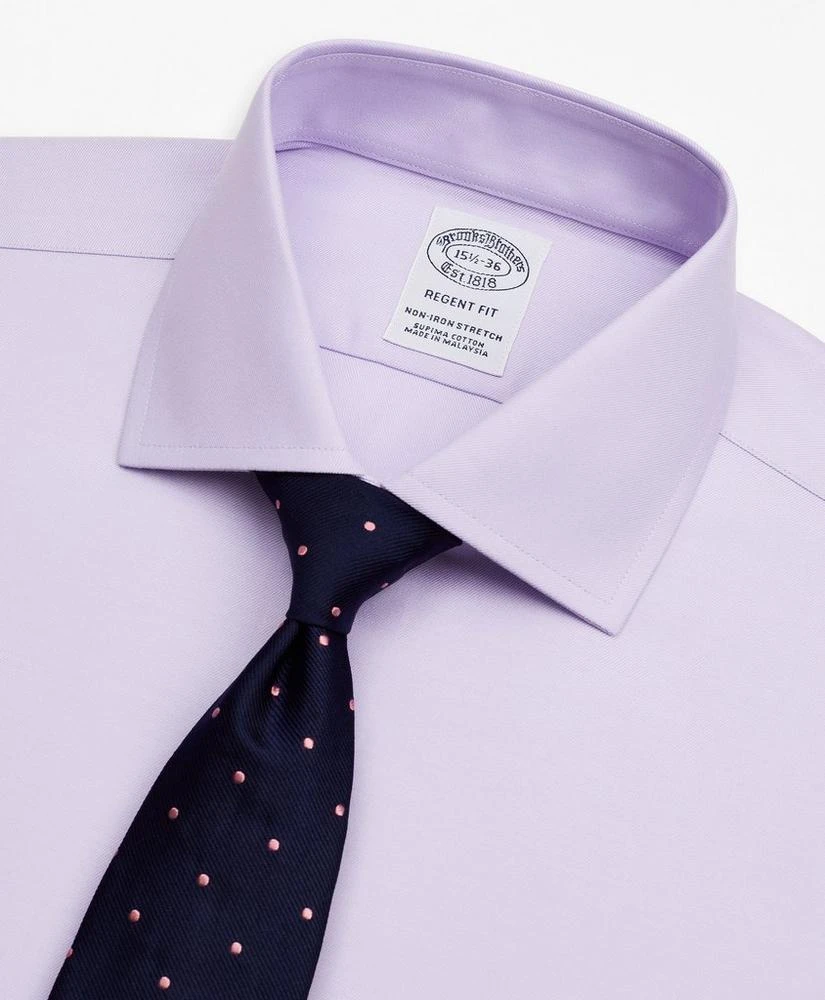商品Brooks Brothers|Stretch Regent Regular-Fit  Dress Shirt, Non-Iron Twill English Collar,价格¥393,第2张图片详细描述