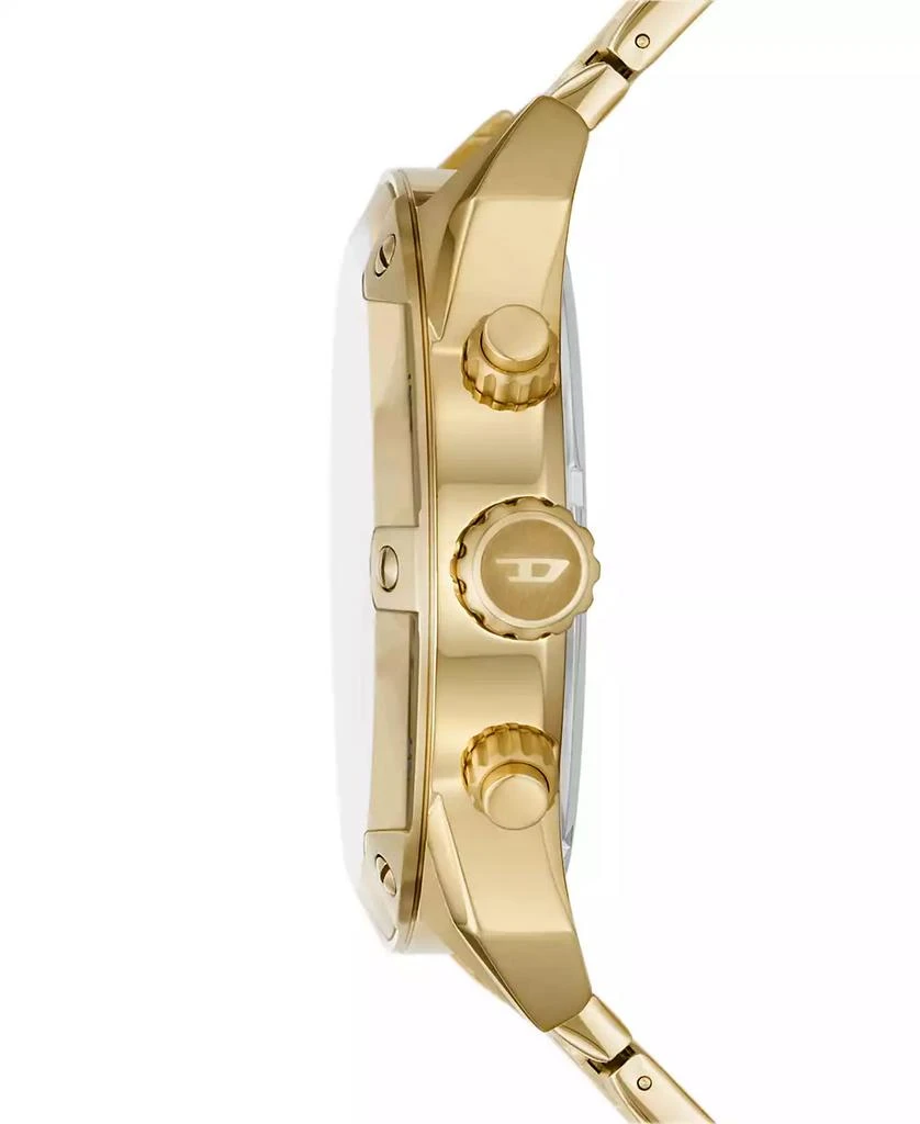 商品Diesel|Men's Spiked Gold-Tone Stainless Steel Bracelet Watch, 49mm,价格¥2084,第2张图片详细描述