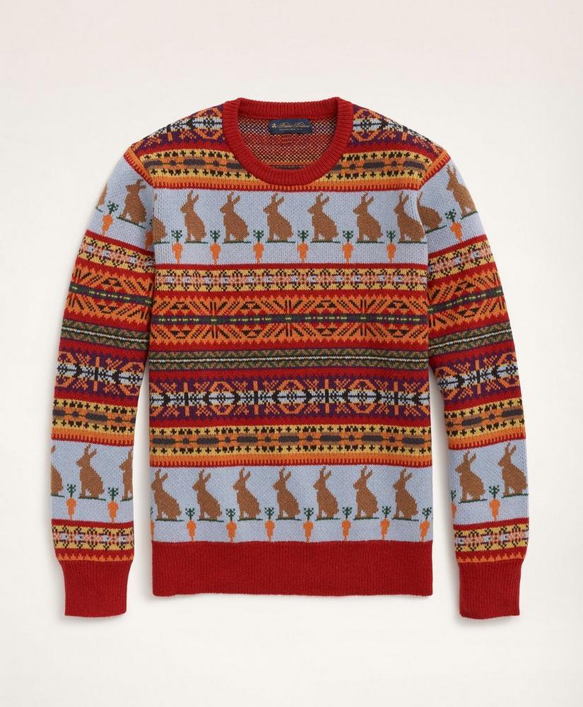 Men's Lunar New Year Wool Blend Fair Isle Sweater商品第1张图片规格展示