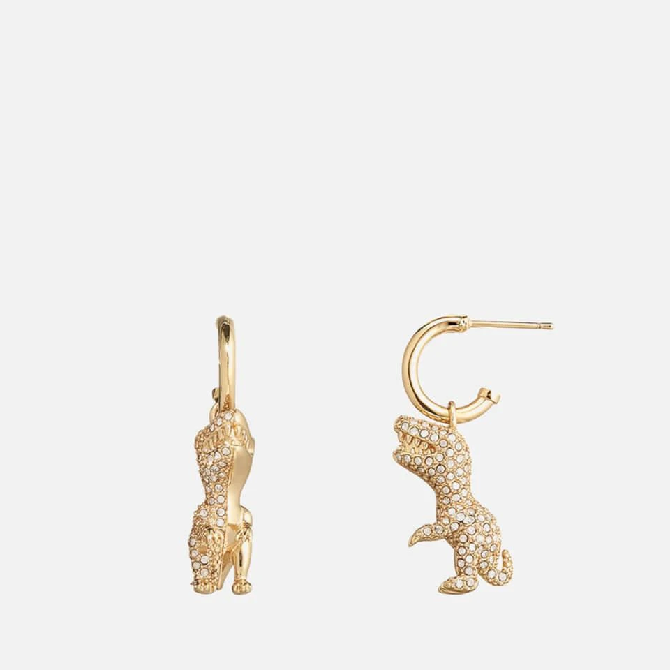 商品Coach|Coach Rexy Crystal and Gold-Tone Earrings,价格¥576,第1张图片