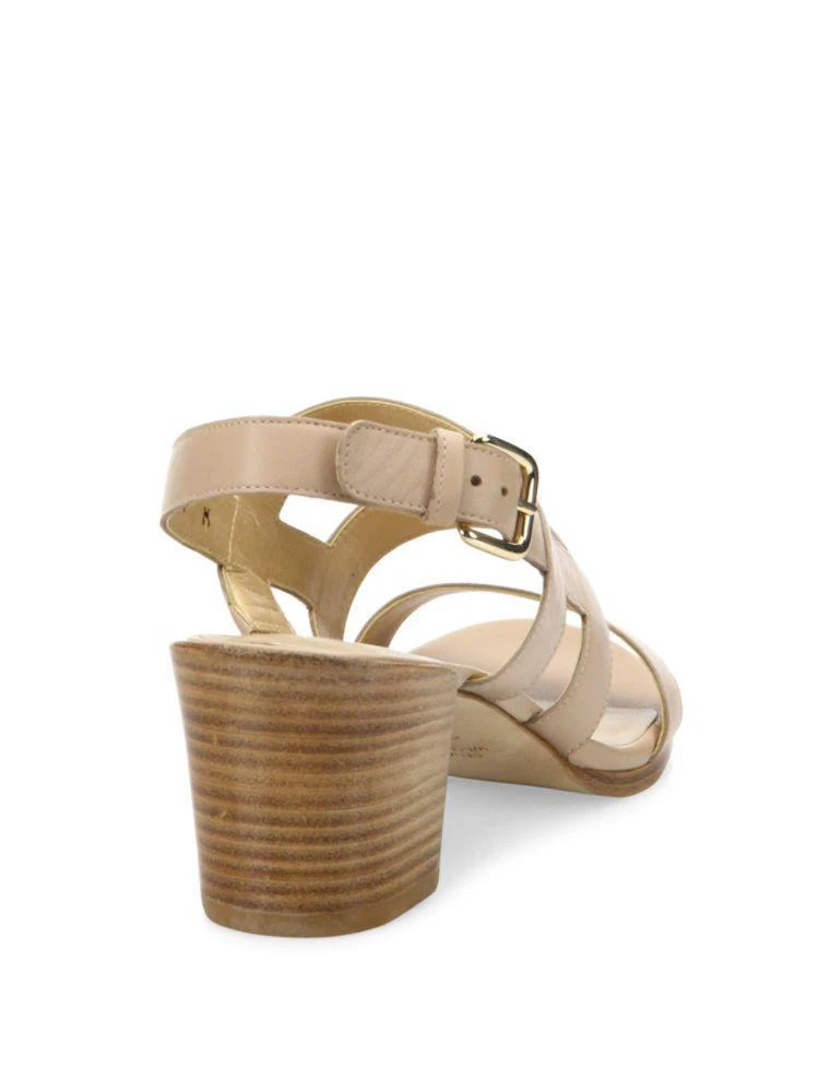 商品Stuart Weitzman|Milanese Strappy Leather Block Heel Slingbacks,价格¥1254,第2张图片详细描述