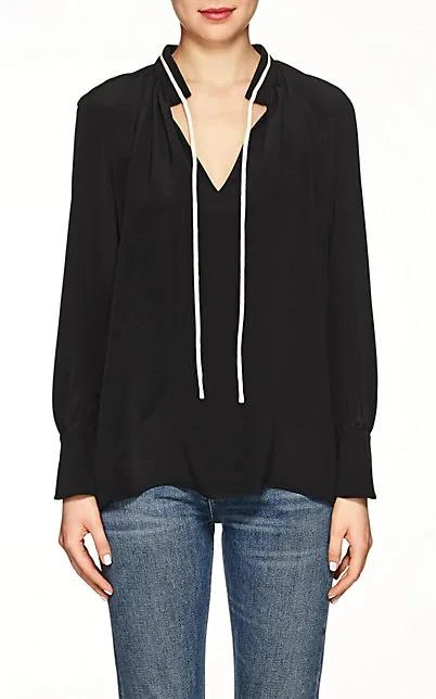 商品Derek Lam|Silk Tieneck Blouse,价格¥2175,第5张图片详细描述