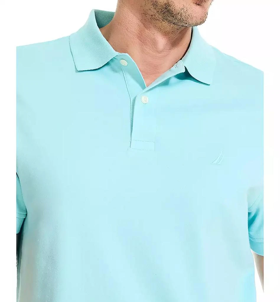 商品Nautica|Men's Classic-Fit Soft Stretch Interlock Polo,价格¥204,第3张图片详细描述