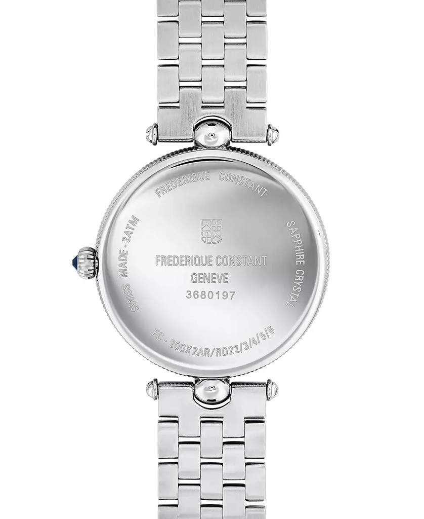 商品Frederique Constant|Women's Swiss Art Deco Stainless Steel Bracelet Watch 30mm,价格¥8195,第4张图片详细描述