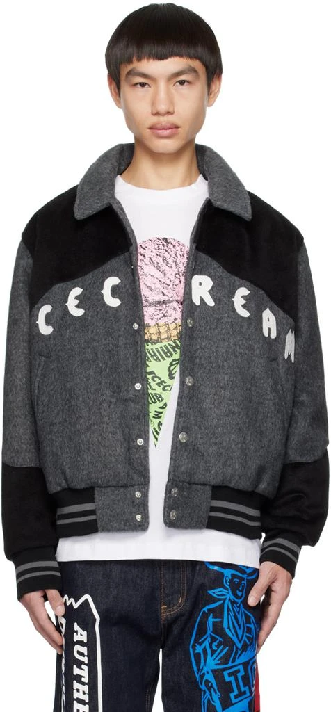 商品Icecream|Gray Western Varsity Bomber,价格¥1277,第1张图片