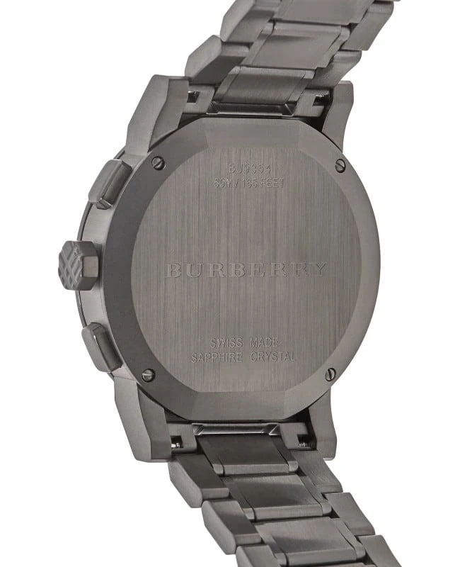 商品Burberry|Burberry Men's Swiss Chronograph Gray Ion Steel 42mm Men's Watch BU9354,价格¥2615,第4张图片详细描述