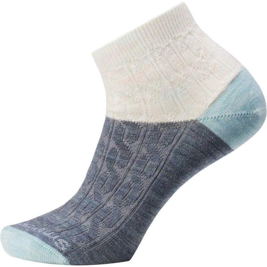 商品SmartWool|Everyday Cable Ankle Boot Sock - Women's,价格¥91,第1张图片