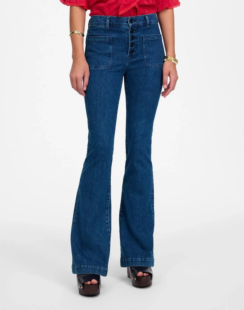商品Madewell|Flea Market Flare Jeans,价格¥390,第2张图片详细描述