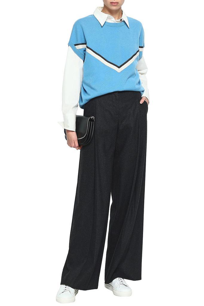 商品Brunello Cucinelli|Bead-embellished striped cashmere sweater,价格¥5985,第4张图片详细描述