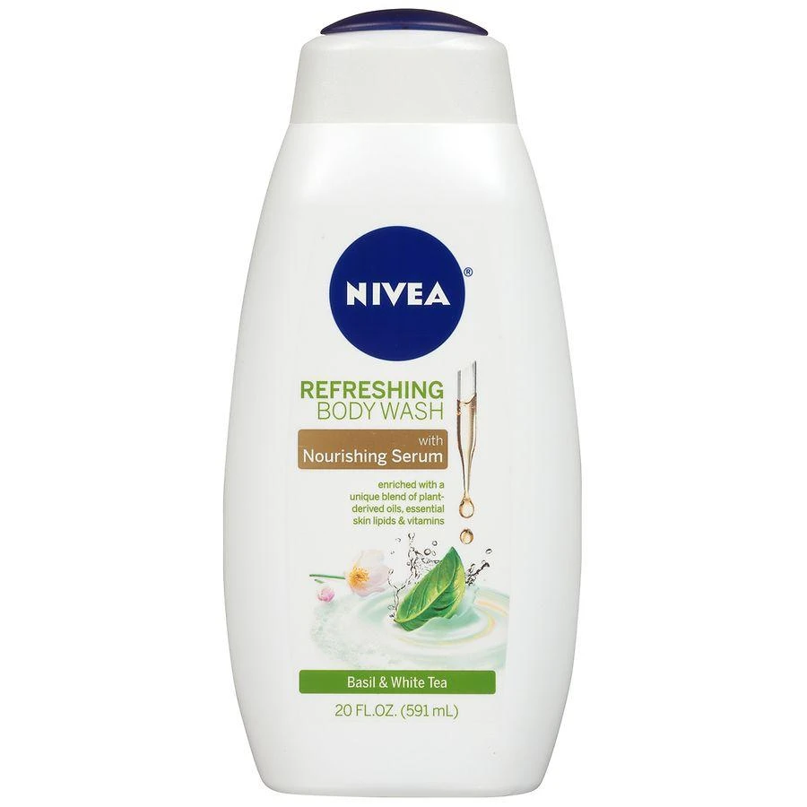 商品Nivea|Refreshing Body Wash with Nourishing Serum Basil and White Tea,价格¥45,第1张图片