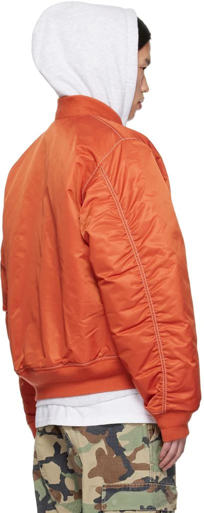 商品STUSSY|Orange & Black Built Reversible Bomber Jacket,价格¥2028,第3张图片详细描述