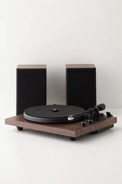 商品Crosley|Crosley C62 Record Player & Speakers Shelf System,价格¥2132,第1张图片