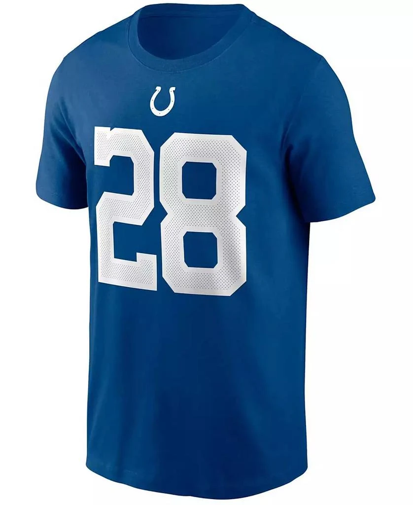 商品NIKE|Men's Jonathan Taylor Royal Indianapolis Colts Player Name and Number T-shirt,价格¥258,第2张图片详细描述