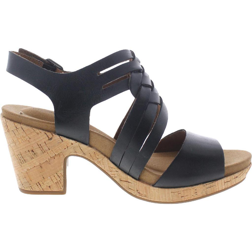 商品Rockport|Rockport Womens Vivianne Woven Leather Strappy Platform Sandals,价格¥508,第4张图片详细描述