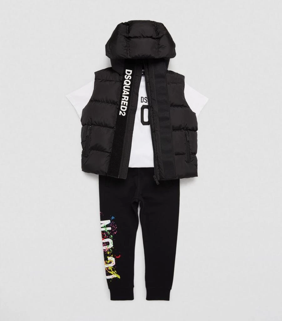 商品DSQUARED2|Logo Quilted Gilet (6-16 Years),价格¥2657,第2张图片详细描述