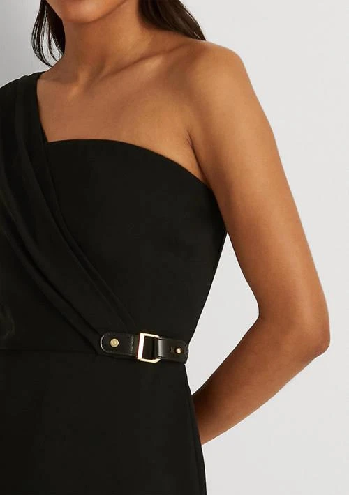 商品Ralph Lauren|Ralph Lauren One Shoulder Georgette Cocktail Dress,价格¥721,第4张图片详细描述