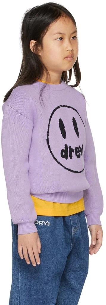 商品Drew House|SSENSE Exclusive Kids Purple Painted Mascot Sweater,价格¥1456,第2张图片详细描述