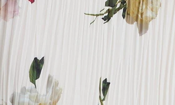 商品Vince|Wilted Peony Plissé Drawstring Midi Skirt,价格¥1191,第4张图片详细描述